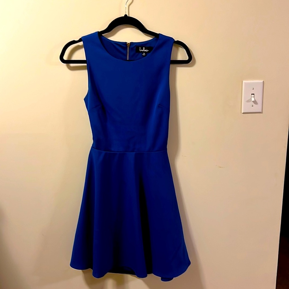 Lulu’s ‘Just Us Skater’ Royal Blue Dress